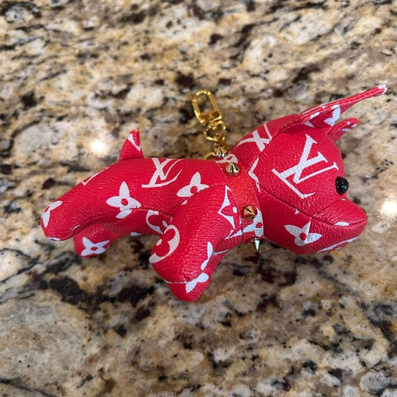 Dog Fashion Plush Key Chain or bag charm New - Picture 2 of 4